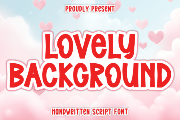Discover the Warm Allure of the Lovely Background Typeface