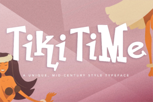 Tiki Time: A Tropical Display Font for Vibrant Designs