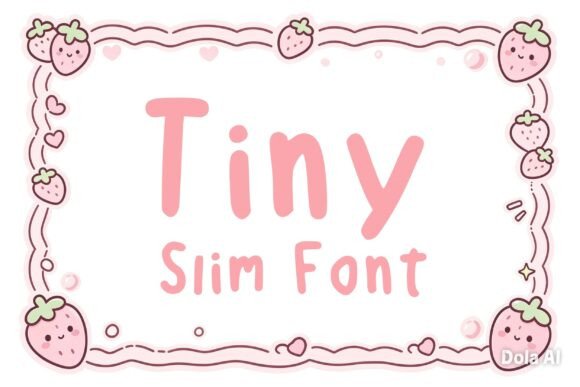 Tiny Slim: A Sweet and Minimalist Display Typeface